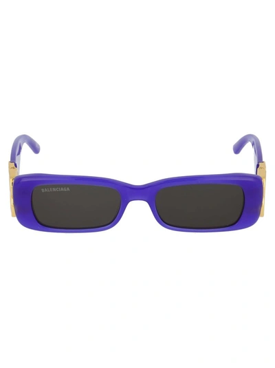 Balenciaga Women's  Purple Acetate Sunglasses