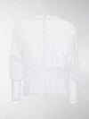 DOLCE & GABBANA SHEER-PANEL LACE BLOUSE,15898285