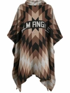 Palm Angels Men's Poncho Cape Arizona In Brown