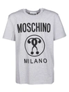 Moschino T-shirt With Print In Grey