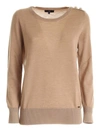 FAY FAY WOMEN'S BEIGE SWEATER,NMWC1416330RDOC809 S