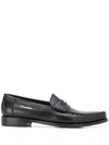 KARL LAGERFELD KARL LEATHER PENNY LOAFERS