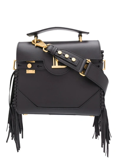 Balmain B-buzz 23 Shoulder Bag In Black