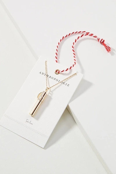 Anthropologie Intentions Capsule Pendant Necklace In Gold