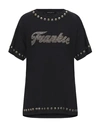 FRANKIE MORELLO FRANKIE MORELLO WOMAN T-SHIRT BLACK SIZE S COTTON,12522650PM 6