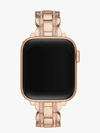 KATE SPADE ROSE GOLD PAVÉ SCALLOP LINK 38/40 MM BAND FOR APPLE WATCH,ONE SIZE