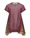 MANILA GRACE MANILA GRACE WOMAN SWEATER BURGUNDY SIZE XS VISCOSE, POLYAMIDE, COTTON, SILK,14095788UL 7