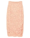 Elisabetta Franchi Woman Midi Skirt Salmon Pink Size 6 Polyamide, Viscose In Pink