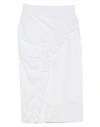 ERMANNO SCERVINO ERMANNO SCERVINO WOMAN MIDI SKIRT WHITE SIZE 12 COTTON, POLYAMIDE,35455193AF 3