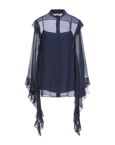 Alberta Ferretti Shirts In Dark Blue
