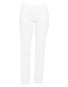 FRANKIE MORELLO FRANKIE MORELLO WOMAN JEANS WHITE SIZE 30 COTTON, ELASTANE,42822745KJ 9