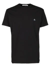 VIVIENNE WESTWOOD BLACK COTTON T-SHIRT,11640964