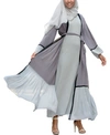 URBAN MODESTY WOMEN'S TWO-TONE MAXI CARDIGAN