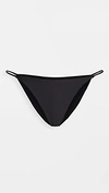 Jade Swim Bare Minimum Mid-rise Bikini Bottoms In Black