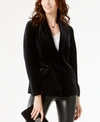 Inc International Concepts Inc Petite Ruched-sleeve Blazer, Created For Macy's In Deep Black