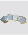 NATURE'S DECORATIONS - AGATE GNARLED COASTERS, SET OF 4