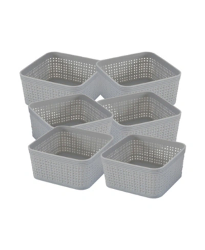 Simplify Organizing Set, 6 Piece In Gray