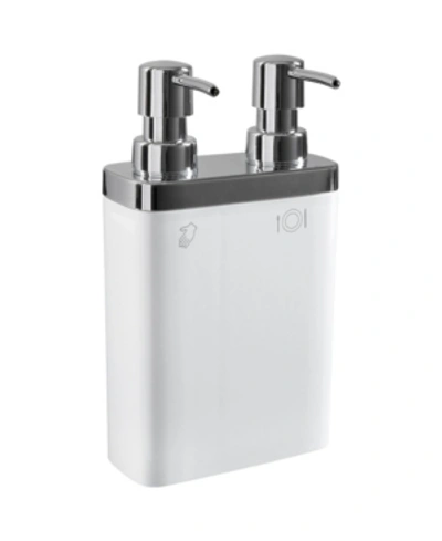 Kitchen Details Dual Pump Soap Lotion Dispenser In White
