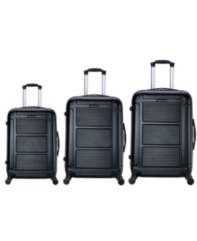 Inusa Pilot 3-pc. Lightweight Hardside Spinner Luggage Set In Black