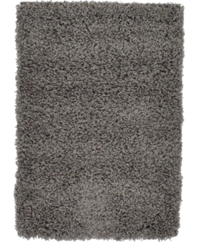 Bridgeport Home Exact Shag Exs1 2' 2" X 3' Area Rug In Graphite G