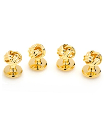 Ox & Bull Trading Co. Men's Knot 4 Piece Stud Set In Gold-tone