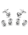 OX & BULL TRADING CO. MEN'S KNOT CUFFLINK AND STUD SET
