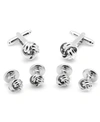 Ox & Bull Trading Co. Ox And Bull Trading Co. Silver Knot Stud Set In Silver-tone