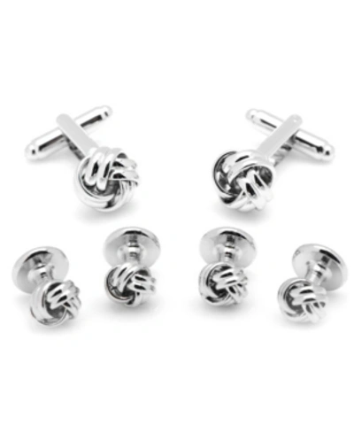 OX & BULL TRADING CO. MEN'S KNOT CUFFLINK AND STUD SET