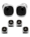 Ox & Bull Trading Co. Cufflinks, Inc. Ox And Bull Trading Co. Onyx Cuff Links & Shirt Stud Set In Black