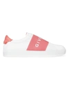 GIVENCHY WOMEN'S URBAN STREET LOGO STRAP LEATHER SNEAKERS,0400011624220