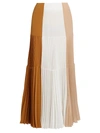 GIVENCHY WOMEN'S COLORBLOCK PLEATED MAXI SKIRT,0400012259967