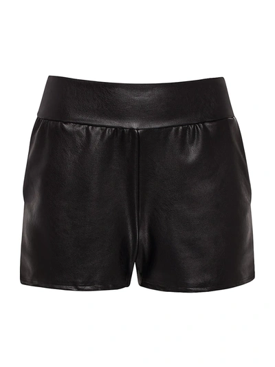 COMMANDO WOMEN'S FAUX LEATHER RELAXED SHORTS,400012733349