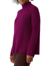 Eileen Fisher Women's Turtleneck Raglan Top In Ruby