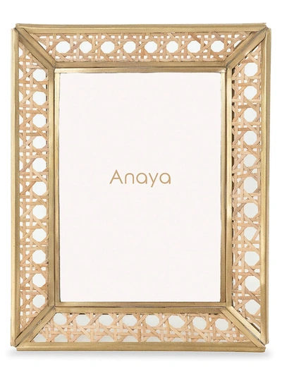 Anaya Natural Cane Wicker Picture Frame In Size 6 X 8