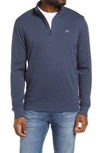 Travismathew Travis Mathew Zachary Half Zip Pullover In Heather Blue