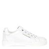 Dolce & Gabbana Kid's Logo Leather Low-top Sneakers, Toddler/kids In White