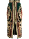 BALMAIN 珠饰刺绣铅笔半身裙