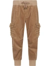 DOLCE & GABBANA CORDUROY LOOSE-FIT TROUSERS