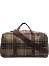 BARBOUR PLAID CHECK LUGGAGE BAG