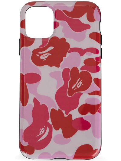 A Bathing Ape Camouflage Iphone 11 Case In Pink