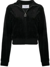 JUICY COUTURE TANYA ZIP-UP VELOUR SWEATSHIRT