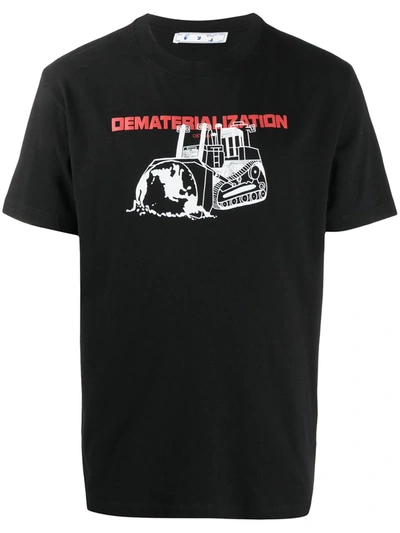 Off-white Men's Dematerialization Slim-fit T-shirt In Black