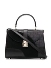 FURLA CROCODILE-EFFECT FLAP TOTE