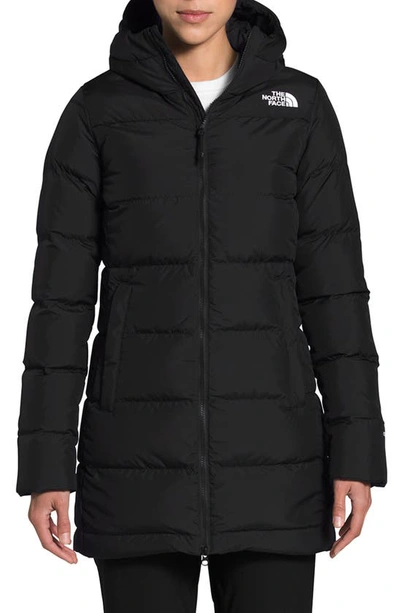 The North Face Gotham 550 Fill Power Down Hooded Parka In Tnf Black