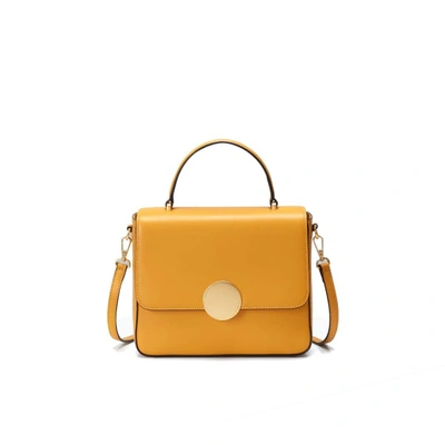Oryany Lottie Square Tote Bag In Shadow Yellow