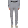 Essentials Grey Thermal Lounge Pants In Dark Heathe