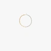 Lauren Rubinski 14k Yellow And White Gold Medium Square Link Necklace In Silver