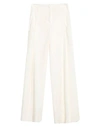 ERIKA CAVALLINI ERIKA CAVALLINI WOMAN PANTS WHITE SIZE 6 LINEN, VISCOSE, ELASTANE,13524834JX 4