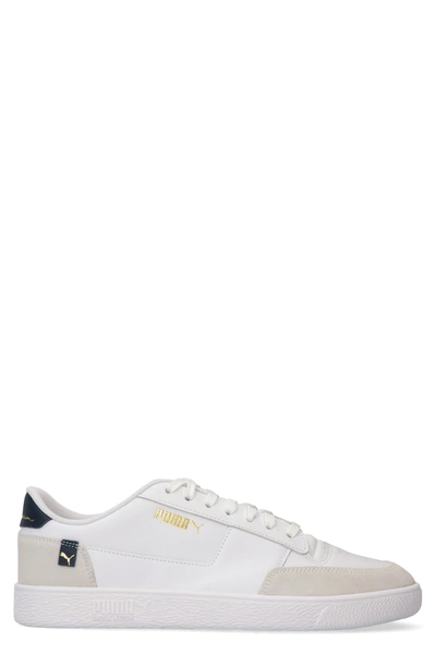 Puma Ralph Sampson Mc Clean Sneakers In White And Navy In White,navy