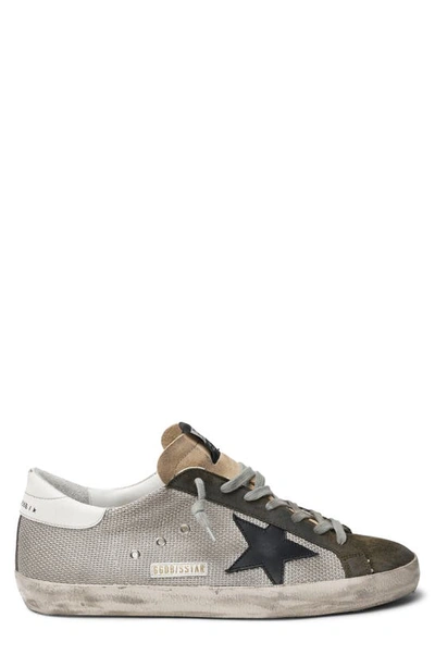 Golden Goose Suede Lace Up Trainers With Star Detail In White